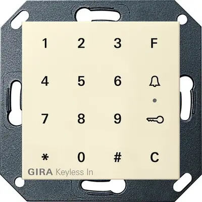 Gira bedieningselement keyless in Systeem 55 (260501)