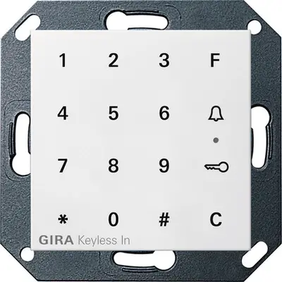 Gira bedieningselement keyless in Systeem 55 (260503)