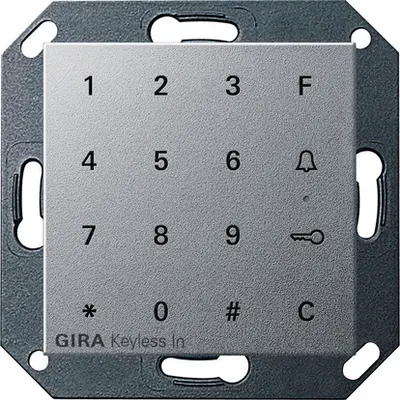 Gira bedieningselement keyless in Systeem 55 (260526)