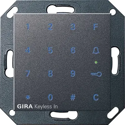 Gira bedieningselement keyless in Systeem 55 (260528)