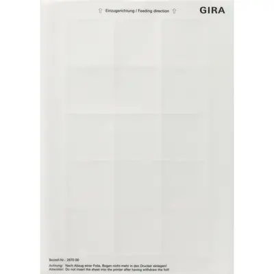 Gira tekstvel 52x52 trnsp se15 (287000)