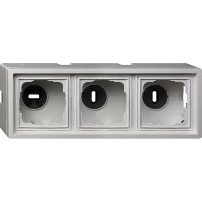 Gira opbouwbak 3-voudig F100 wit glans (0063112)