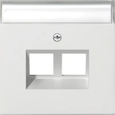 Gira inzplaat 2x MJ 30 graden F100 wit glans (2640112)