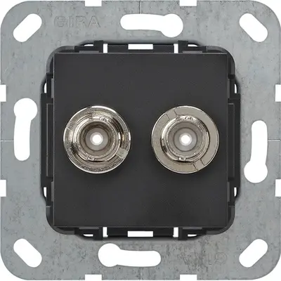 Gira aansl 2xbnc krmp zmt comm (563010)