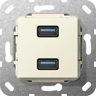 Gira aansl 2xUSB3 kab comm (568501)