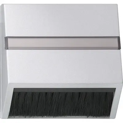 Gira afdekkap opsteekbaar 50x50mm zonder draagring Systeem 55 aluminium mat (068226)