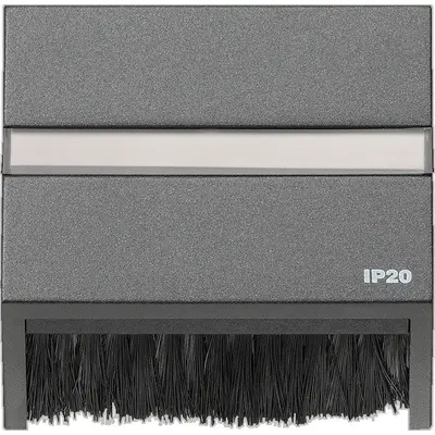 Gira afdekkap opsteekbaar 50x50mm zonder draagring TX44 antraciet (068267)