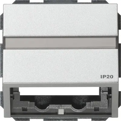 Gira datakap universeel met draagring TX44 aluminium (087065)