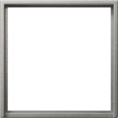 Gira adapterraam met vierkante uitsparing 50x50 Systeem 55 edelstaal (0282600)