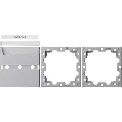 Gira afdekking hotlcrddrkcont Systeem 55 aluminium (810626)
