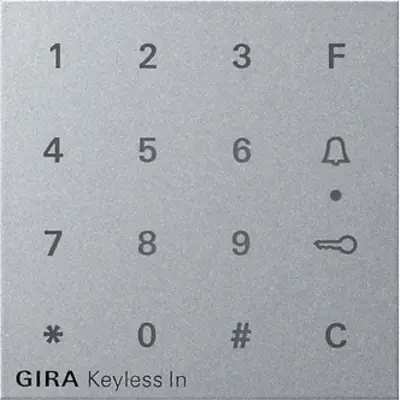 Gira op.st. codeklavier Systeem 55 aluminium (851326)