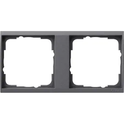 Gira draagplaat 2-voudig event clear antraciet (1462728)