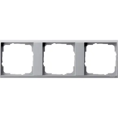 Gira draagplaat 3-voudig event aluminium (1463726)