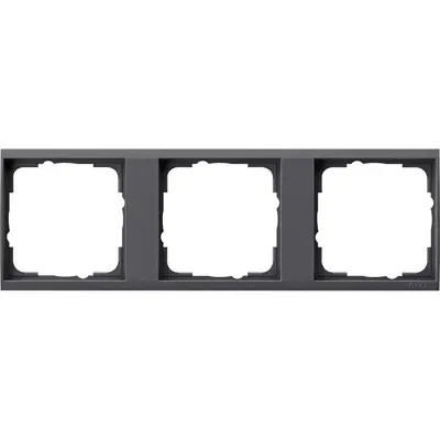 Gira draagplaat 3-voudig event clear antraciet (1463728)