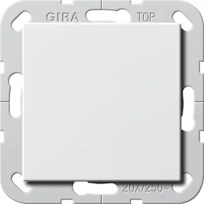 Gira schakelaar uit 20 ax Systeem 55 wit (283603)