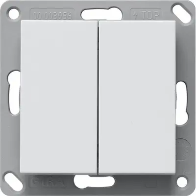 Gira EnOcean draadloze wandzender 2-voudig Systeem 55 wit glans (242203)