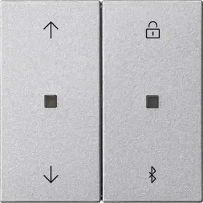 Gira Systeem 3000 Bluetooth bedieningselement met pijlsymbolen Systeem 55 aluminium mat (536726)