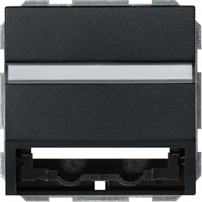 Gira datakap universeel met draagring Systeem 55 zwart mat (0870005)