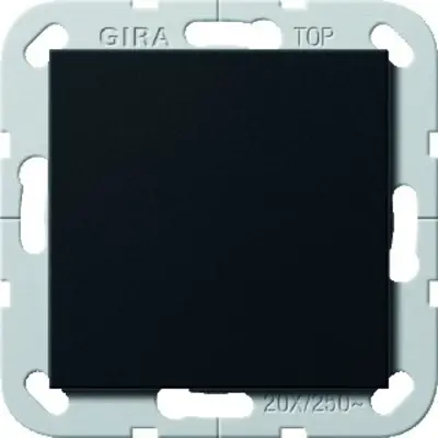 Gira wipschakelaar British Standard 20A 2-polig Systeem 55 zwart mat(2836005)