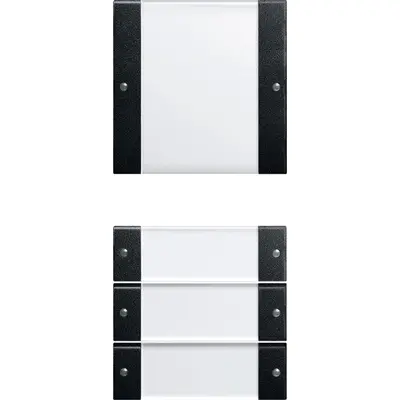 Gira wipset 4-voudig tekstkader Systeem 55 zwart (2134005)