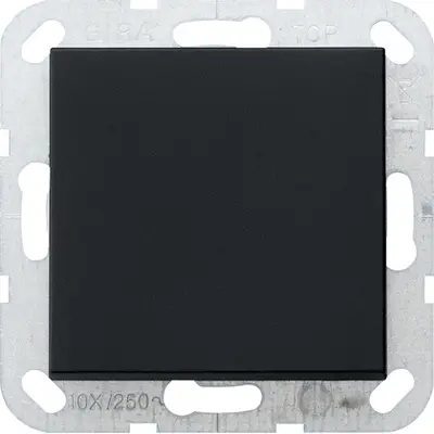 Gira drukvlakschakelaar kruisschakelaar Systeem 55 zwart mat (0127005)
