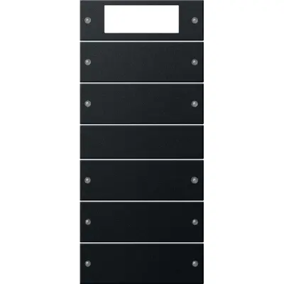 Gira wipset 5-voudig Systeem 55 zwart gel (2195005)
