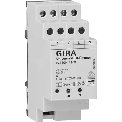 Gira Systeem 3000 universele LED-dimmer DIN-rail IP20 (236500)