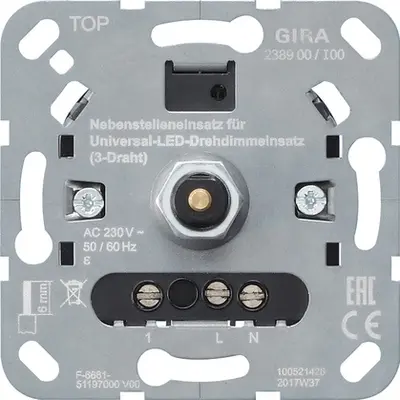 Gira nevenpost 3-draads voor universeel LED dimmer (238900)