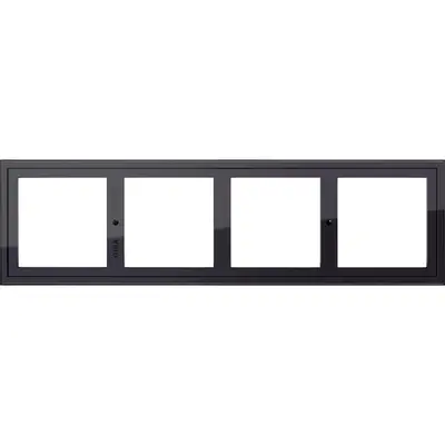 Gira afdrmsch adapter 4v zwart (131405)