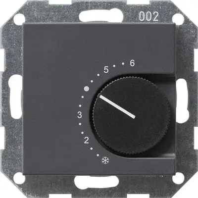 Gira kamerthermostaat 24/10 (4) A met verbreekcontact Systeem 55 antraciet (039128)
