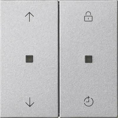 Gira eNet RF bedieningselement Memory met pijlsymbolen Systeem 55 aluminum (549226)