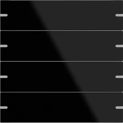 Gira wippenset 4-voudig voor tastsensor 4 glas zwart (502405)