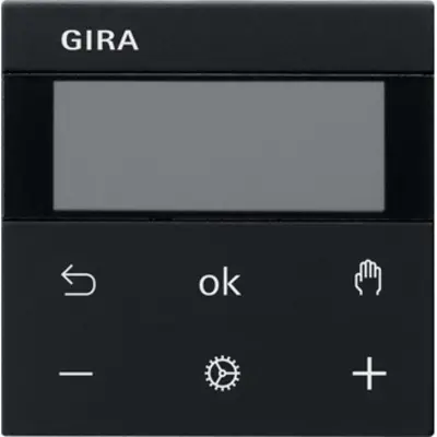 Gira Systeem 3000 thermostaatknop Bluetooth Systeem 55 zwart mat (5394005)