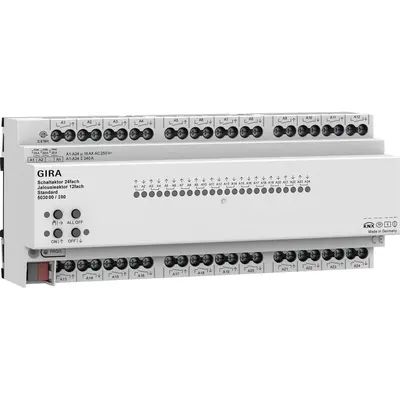 Gira schakelactor 24-voudig - jaloezieactor 12-voudig 16A Standard voor Gira One en KNX (503000)