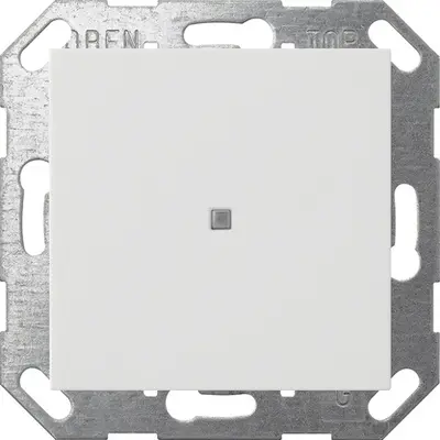 Gira drukcontact met wip 1-voudig voor Gira One en KNX Systeem 55 wit mat (517127)