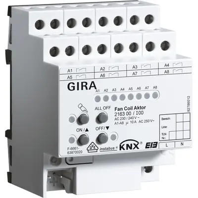 Gira actor fan-coil dra knx (216300)
