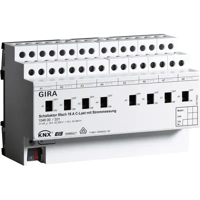 Gira schakactor 8v16ac dra knx (104600)