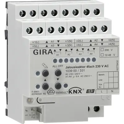 Gira jalactor 4v230vac dra knx (103900)
