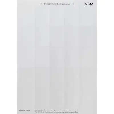 Gira tekstvel tastsensor2 knx (109000)