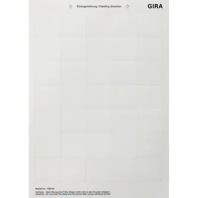 Gira tekstvel tastsens2pl knx (108900)