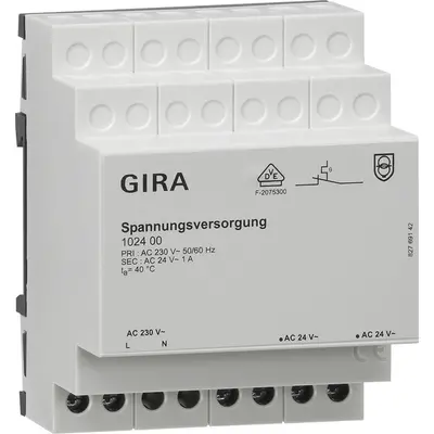 Gira voeding AC 24V/1A voor weerstation (102400)