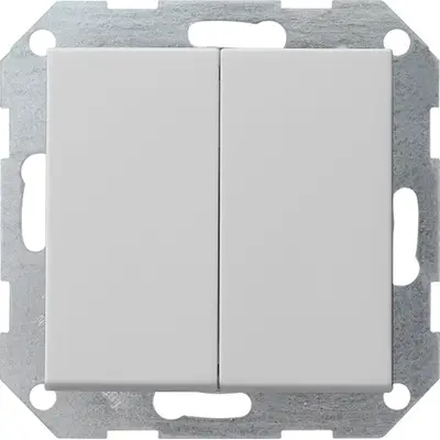 Gira drukvlakschakelaar rechtstaand serieschakelaar Systeem 55 grijs mat (2860015)