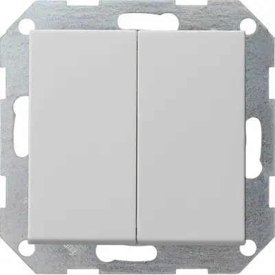 Gira drukvlakschakelaar serieschakelaar Systeem 55 grijs mat (0125015)
