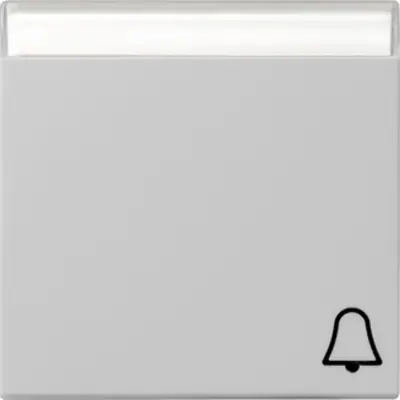 Gira schakelwip tekstkader symbool bel Systeem 55 grijs mat (0673015)