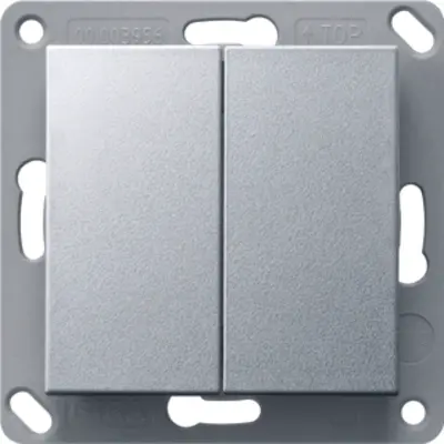 Gira Bluetooth wandzender 2-voudig Systeem 55 aluminium mat (246226)