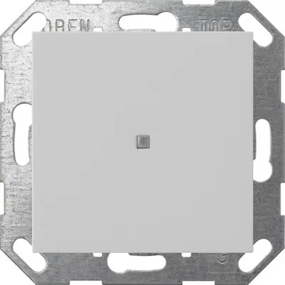 Gira drukcontact met wip 1-voudig voor Gira One en KNX Systeem 55 grijs mat (5171015)