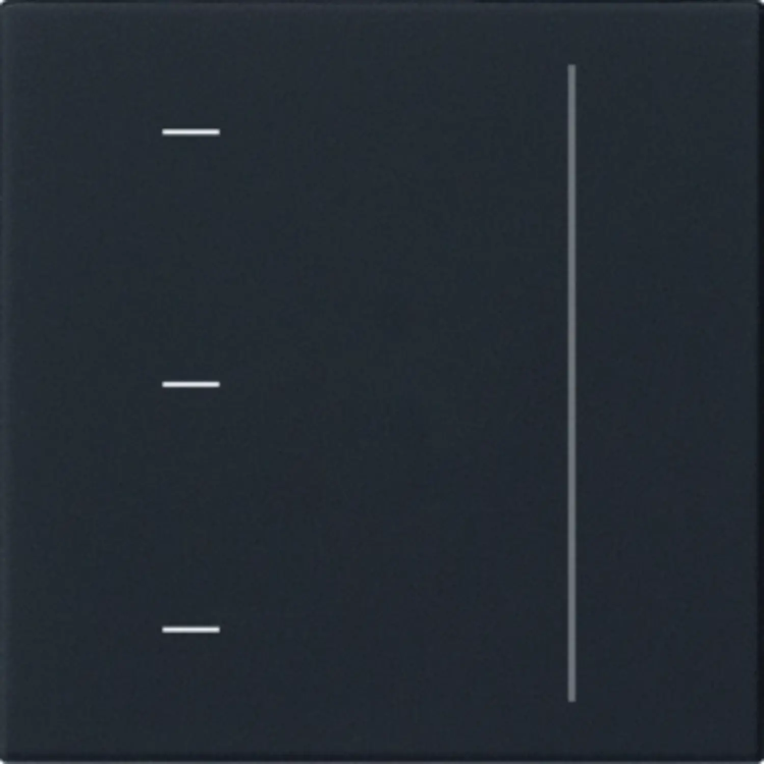 Gira touch dimmerknop Systeem 3000 tastdimmer Systeem 55 zwart mat Girastore.nl