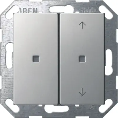 Gira KNX drukcontact 2-voudig Systeem 55 edelstaal (5175600)