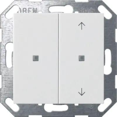 Gira KNX drukcontact 2-voudig Systeem 55 wit glans (517503)