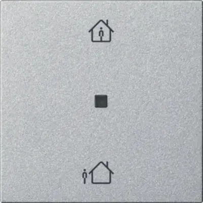 Gira KNX RF bedieningselement-opzetstuk verwarmingsmodus Systeem 55 aluminium mat (510626)